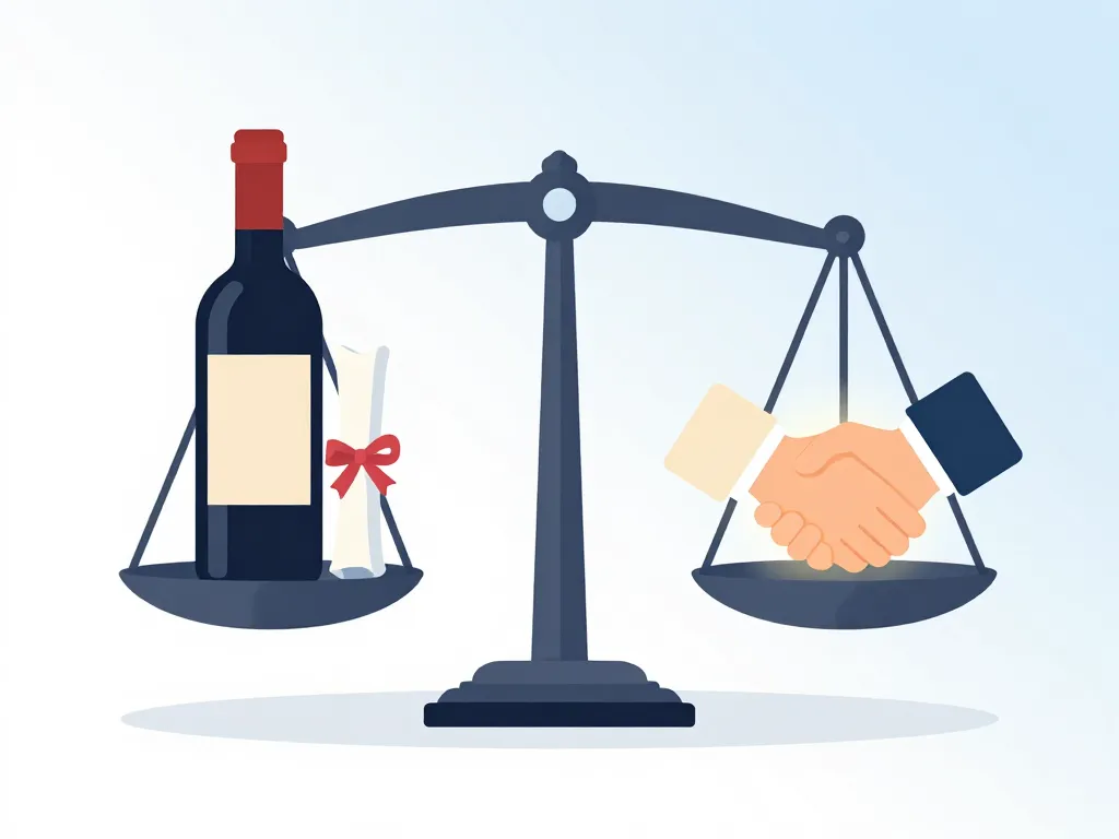 Sommelier personnalisé expertise confiance illustration symbolique