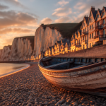 beaux villages autour de fécamp plage yport falaises