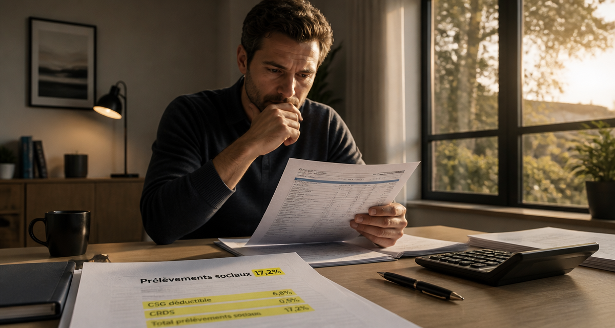 prelevement sociaux sur revenu foncier documents calcul