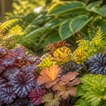 Les plus belles heuchères feuillages colorés ombre