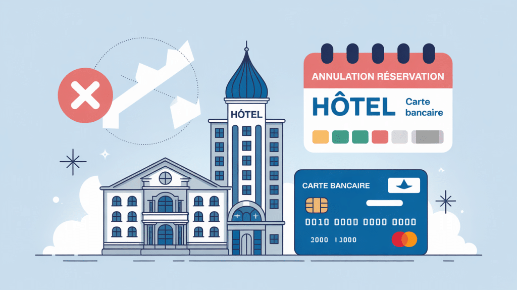 Annulation réservation hôtel carte bancaire visuel principal