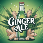 illustration bouteille ginger ale premium