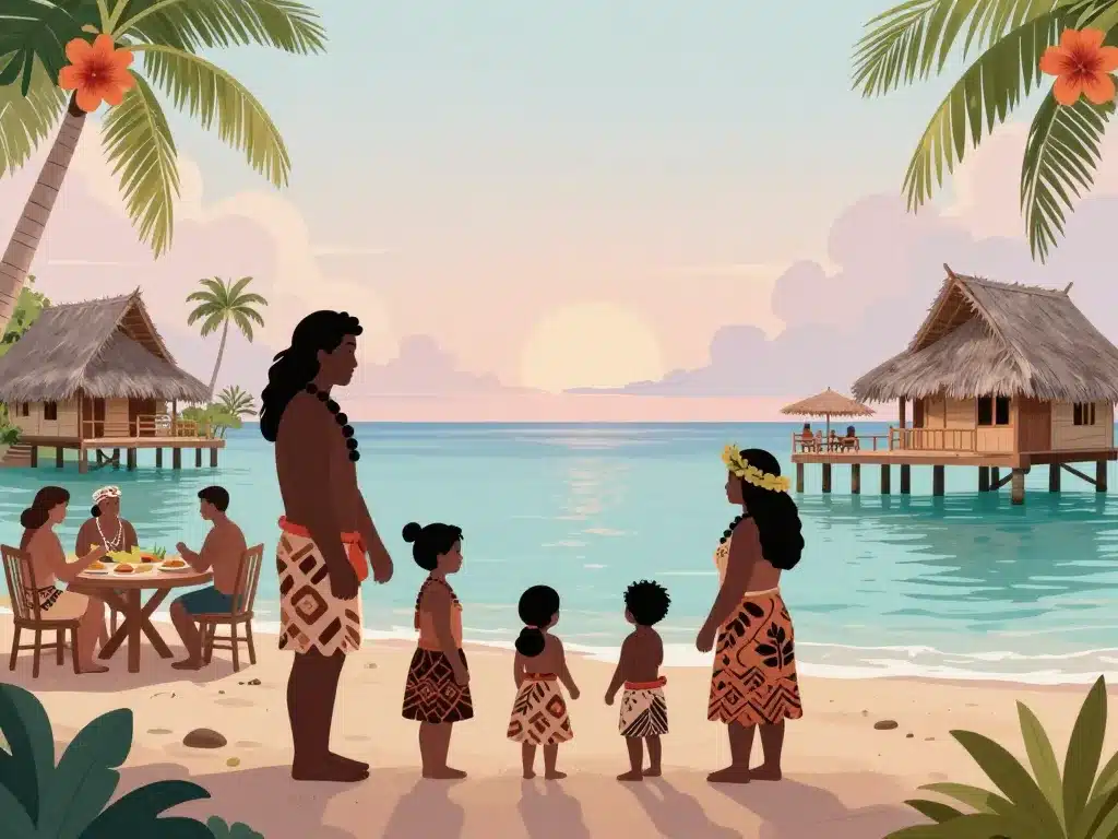 Pension de famille et ambiance village à Mataiva