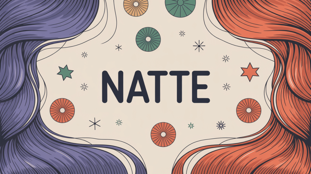 natte différentes textures et accessoires