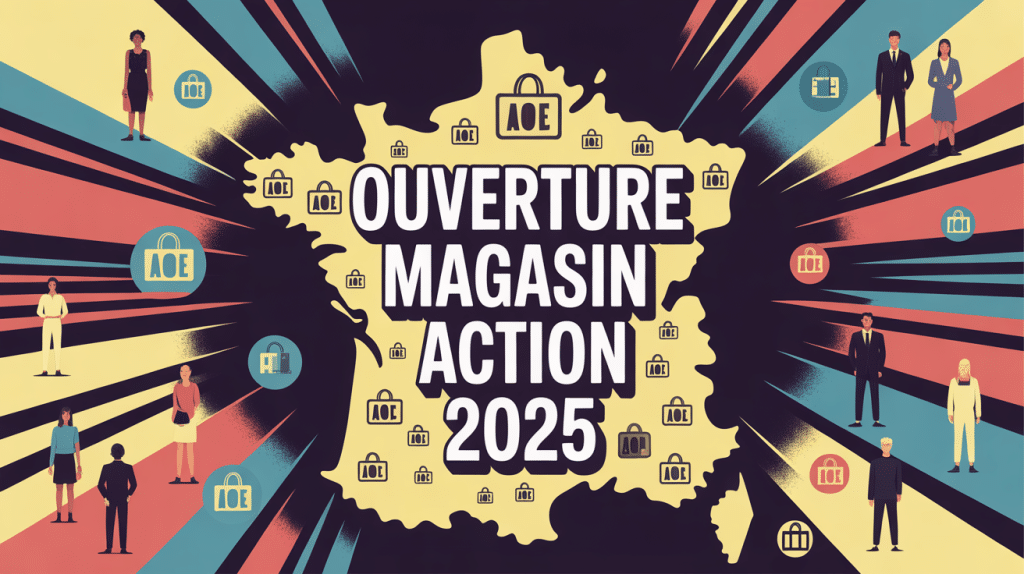 Carte France prochaine ouverture magasin Action 2025