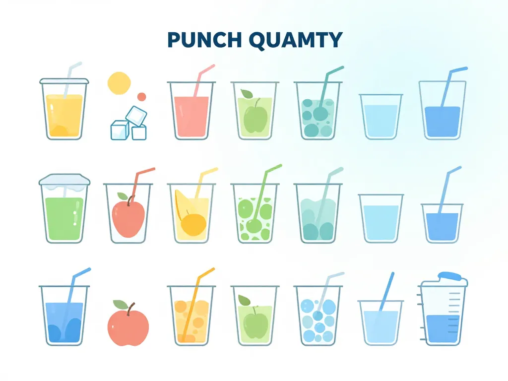 quantites punch 50 personnes visuel volumes