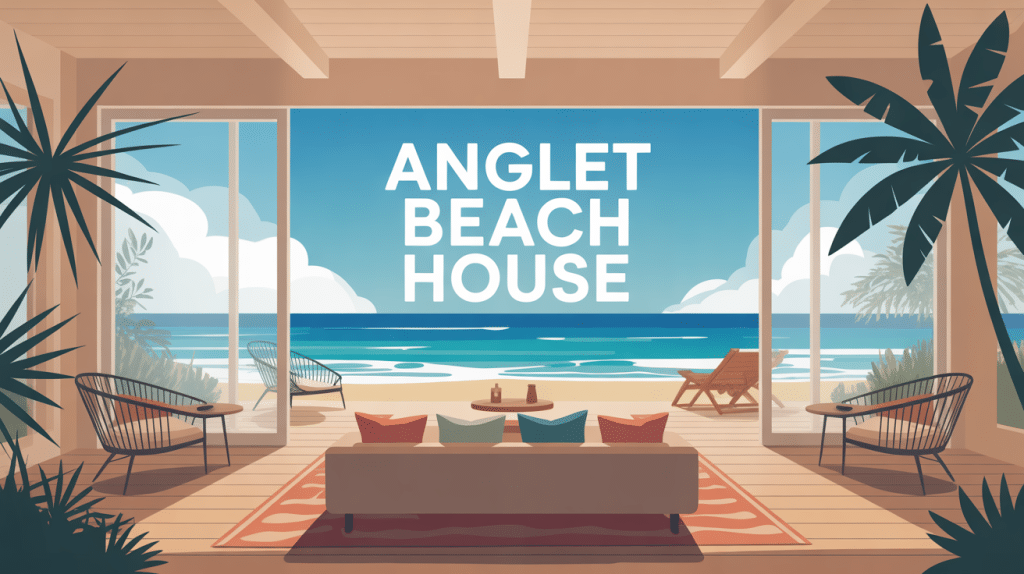 vue villa moderne anglet beach house face Atlantique