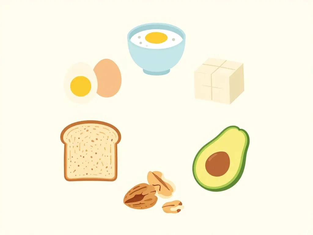 diagramme breakfast full protéines glucides bonnes graisses