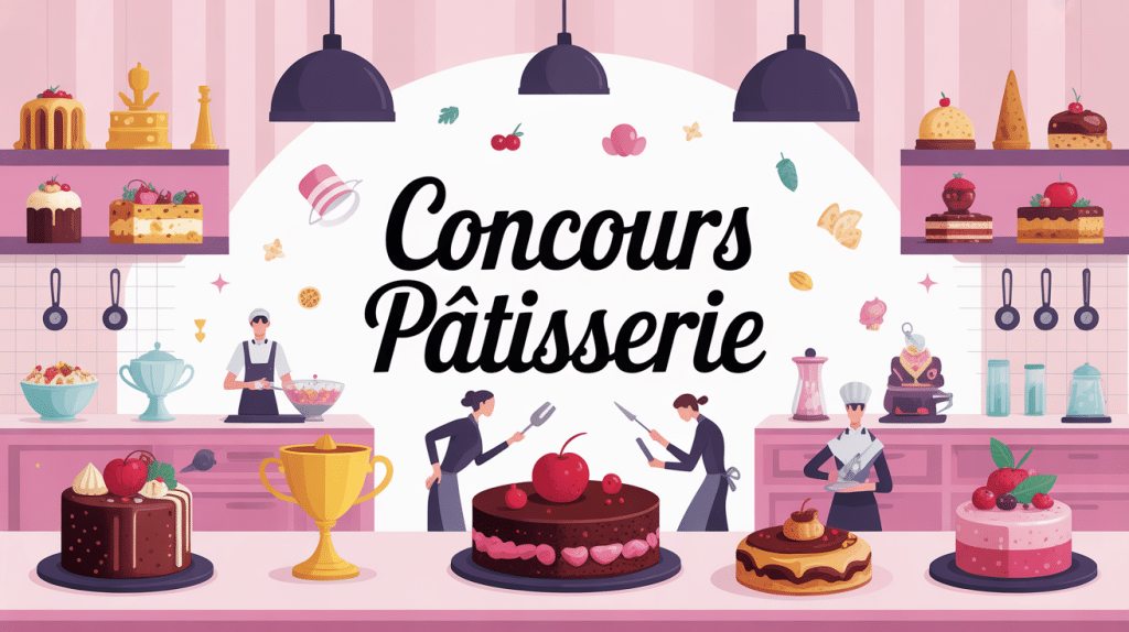 Illustration concours patisserie 2025 en France