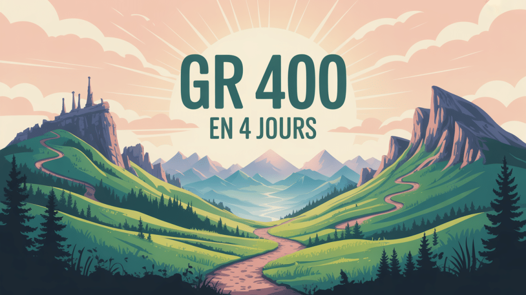 illustration montagne gr 400 en 4 jours