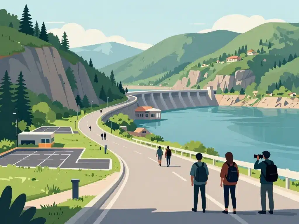 Accès visite barrage Bort les Orgues