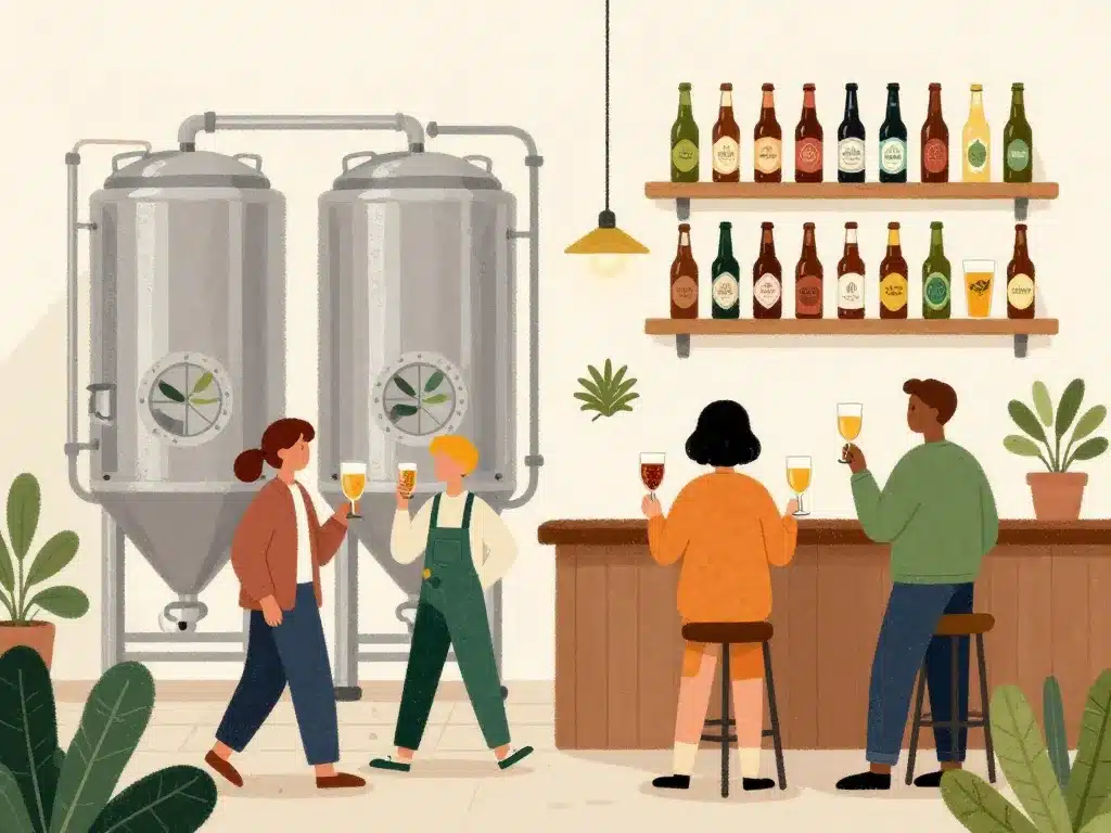 illustration tendances marques de bieres scene brasserie artisanale