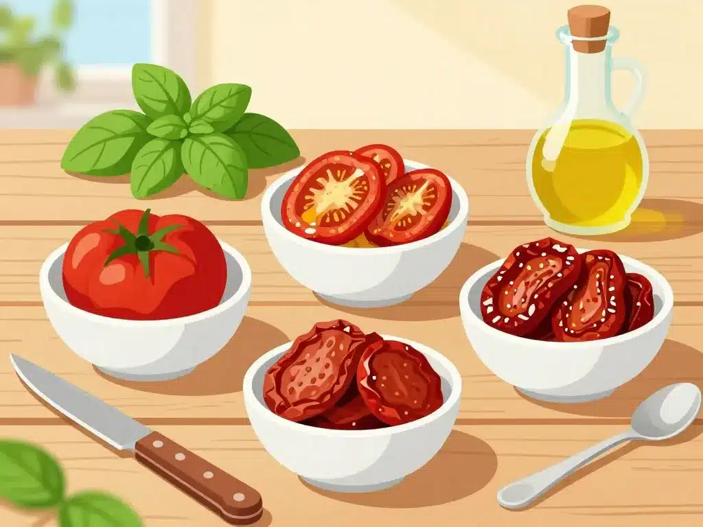 tomates sechées comment utiliser formes différentes