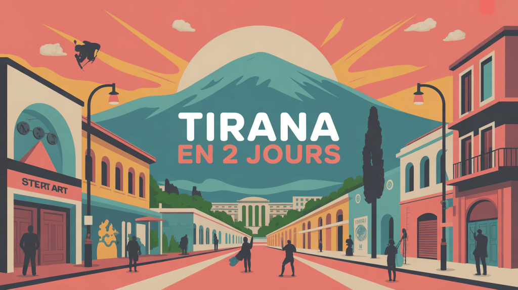 illustration visiter tirana en 2 jours attractions week-end