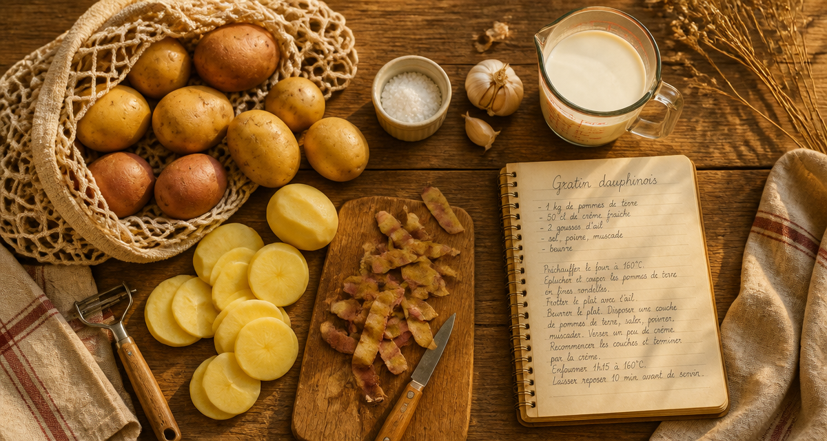 1 kg de pommes de terre sur table rustique