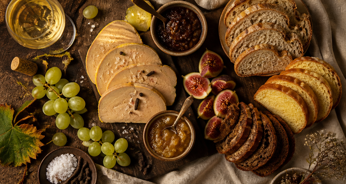 avec quoi servir le foie gras sur table festive