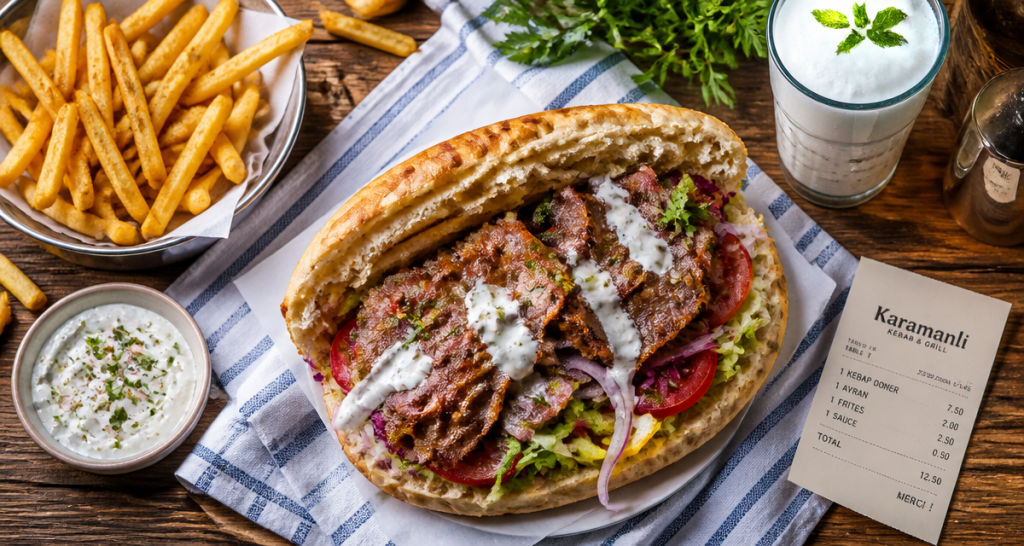 kebab karamanli lyon sandwich et frites
