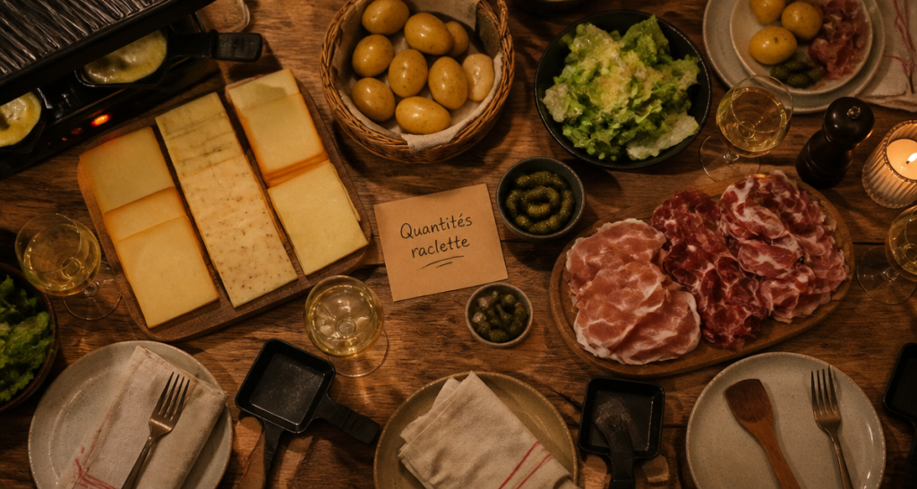 plateau fromage a raclette par personne table conviviale