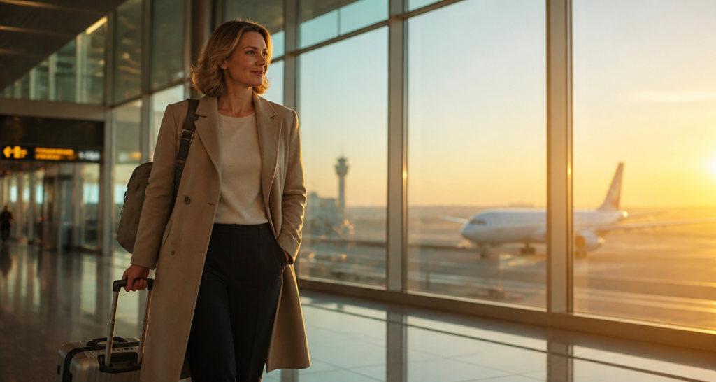 voyager seule femme 50 ans aéroport