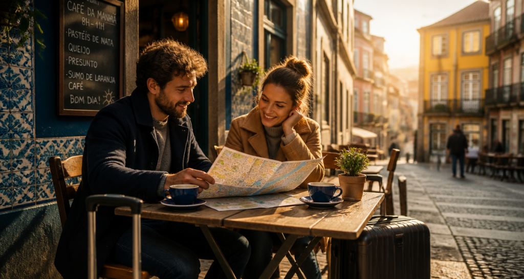couple café weekend en Europe