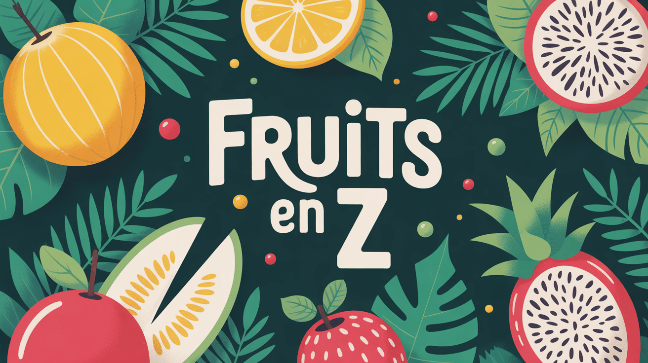 composition colorée de fruits en z exotiques rares sur fond tropical