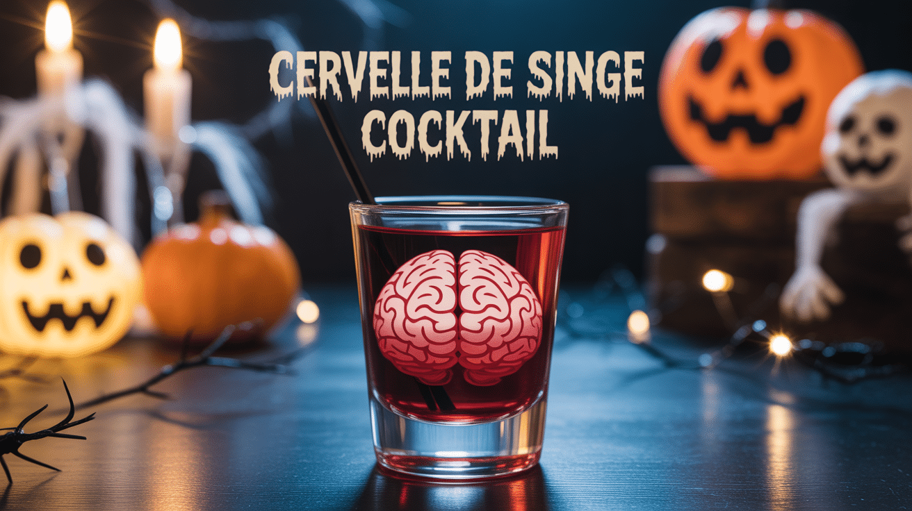 Cocktail cervelle de singe filaments blancs