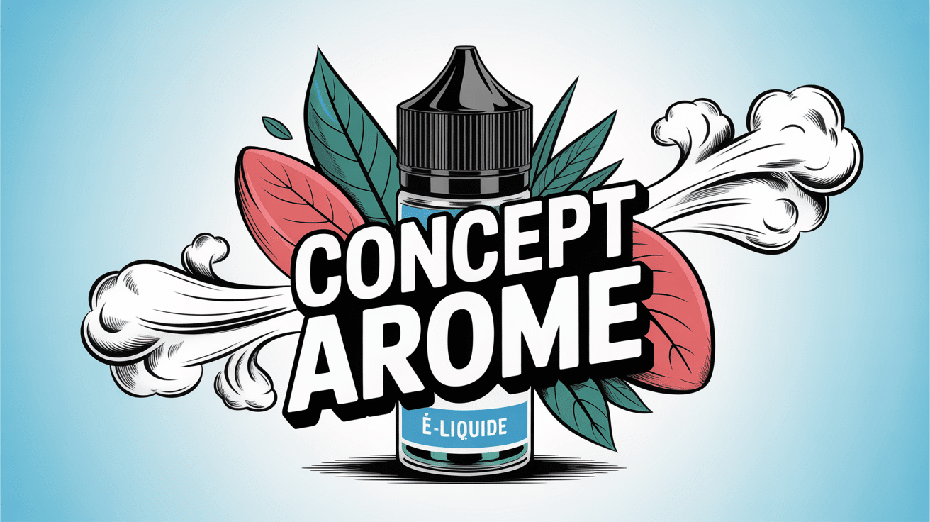 Flacon Concept Arome avec éléments végétaux