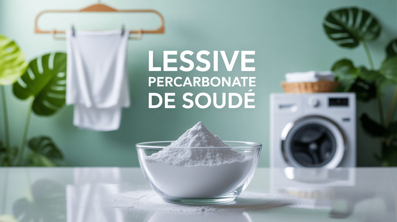 Lessive percarbonate de soude linge lumineux