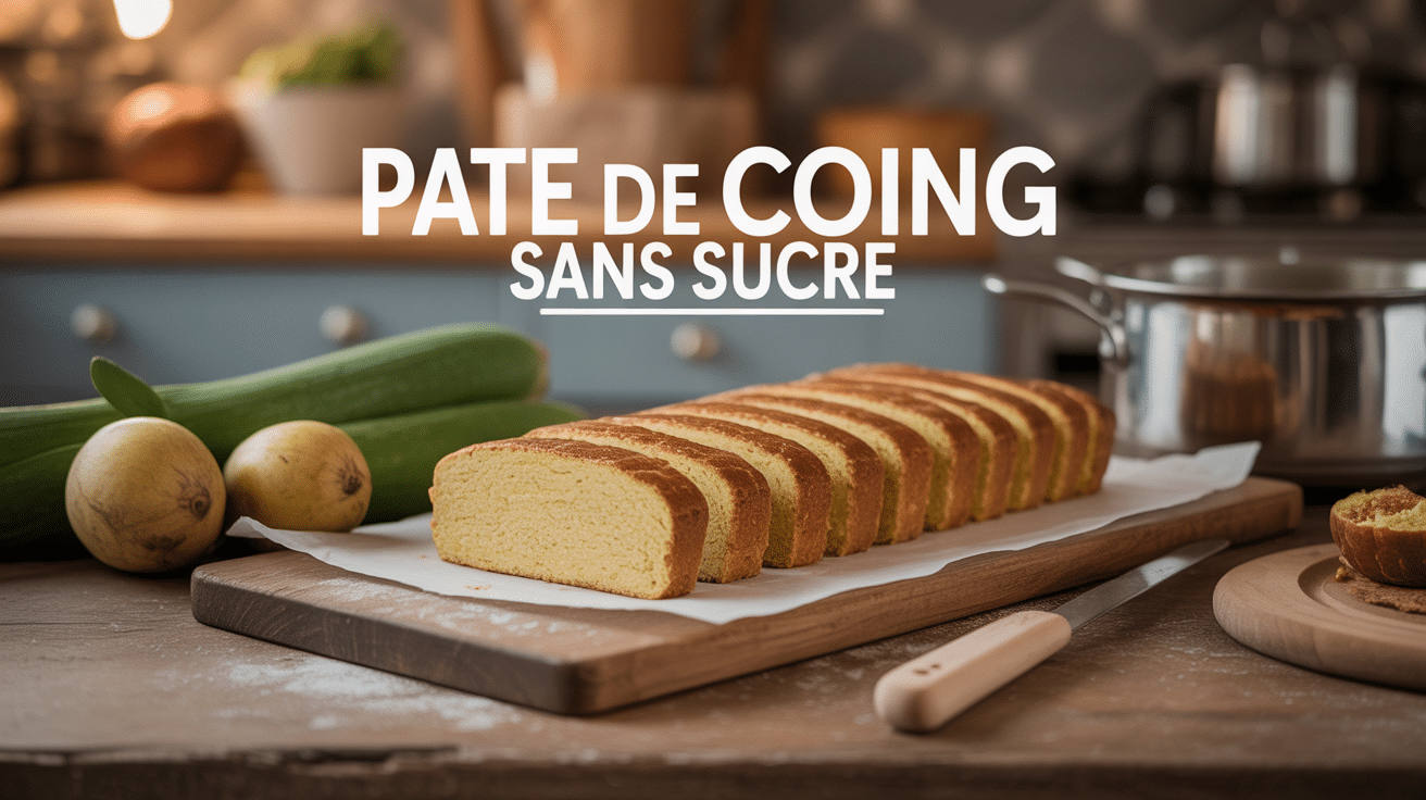 Tranches de pâte de coing dorée avec coings frais