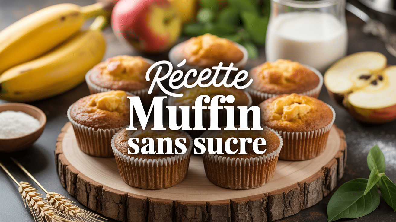 Muffins sans sucre avec ingrédients naturels