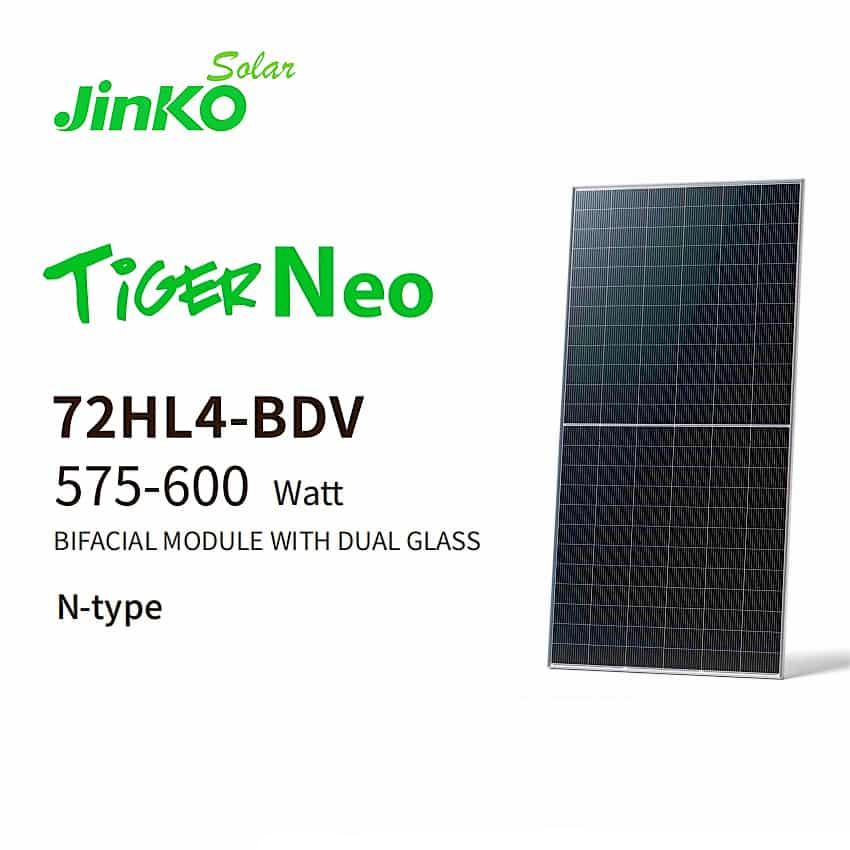 Jinko Solar Panel 72HL4-BDV 575-600