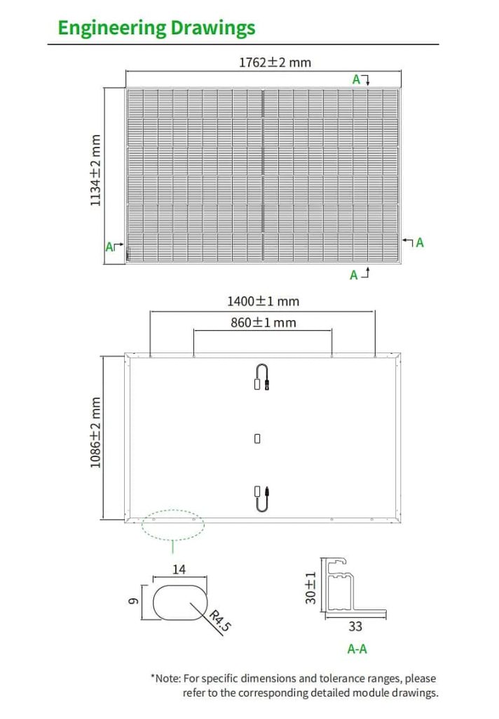 JKM430-455N-54HL4R-B Engineering Drawings