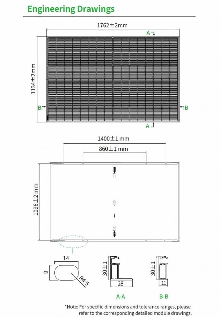 JKM450-475N-48HL4M-DV Engineering Drawings