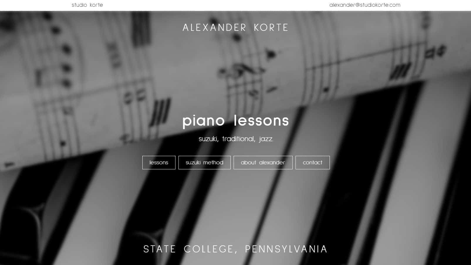Piano keys with sheet music for Liteform piano lessons in Pennsylvania.