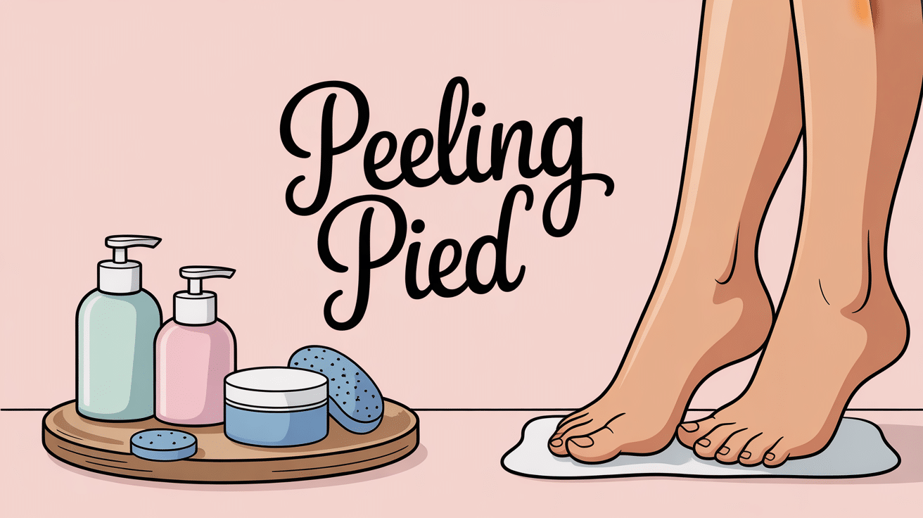 pieds feminins doux et soignes avec peeling pied et soins spa
