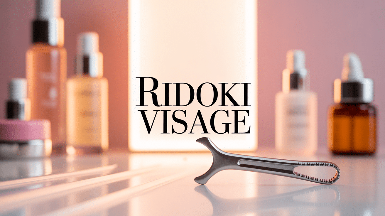 outil metallique a picots ridoki visage avis dermatologue sur surface elegante