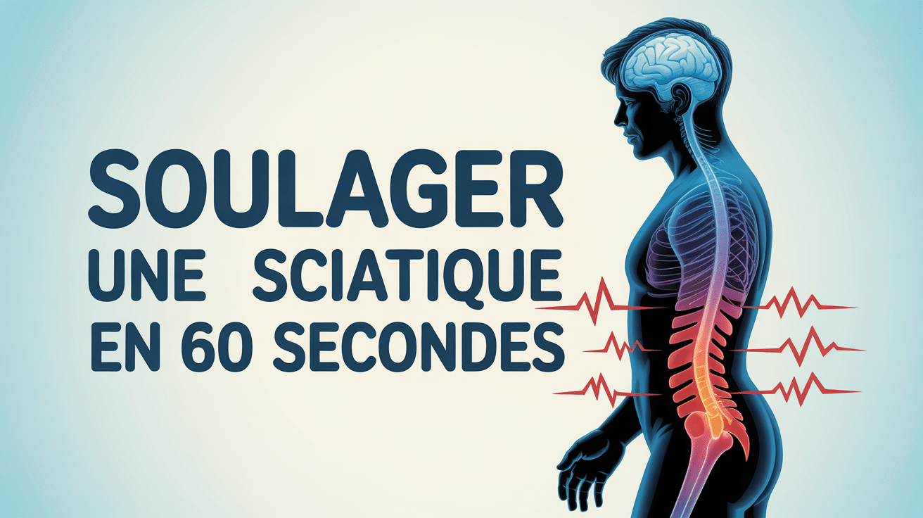 illustration colonne vertebrale nerf sciatique douleur