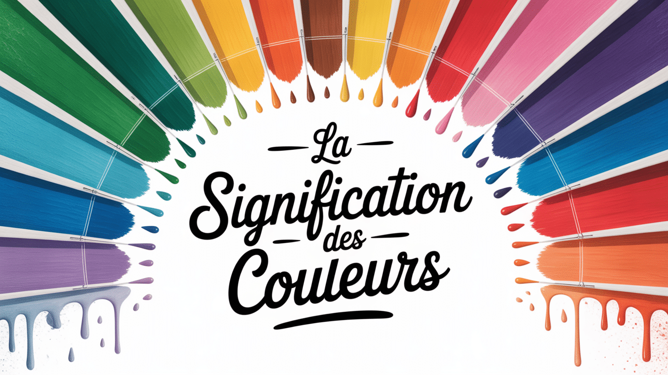 Palette arc-en-ciel pour la signification des couleurs
