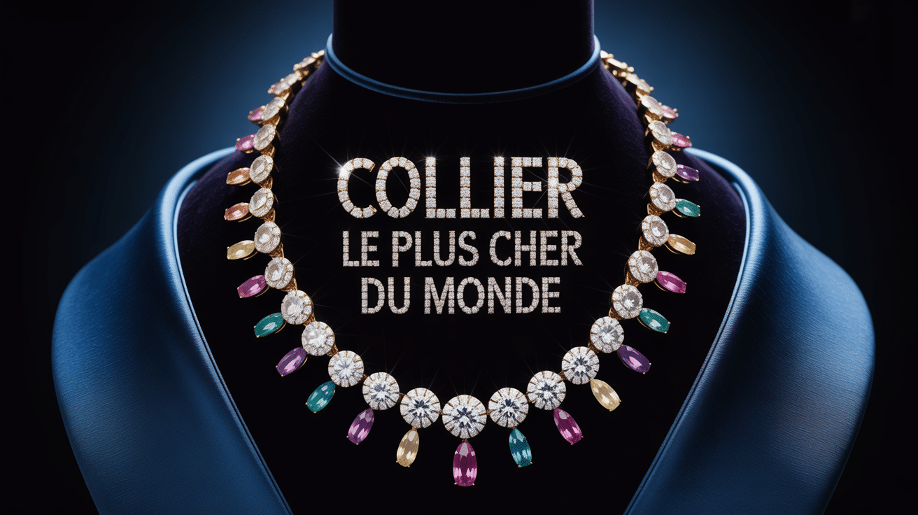 Collier le plus cher du monde en diamants et pierres précieuses multicolores