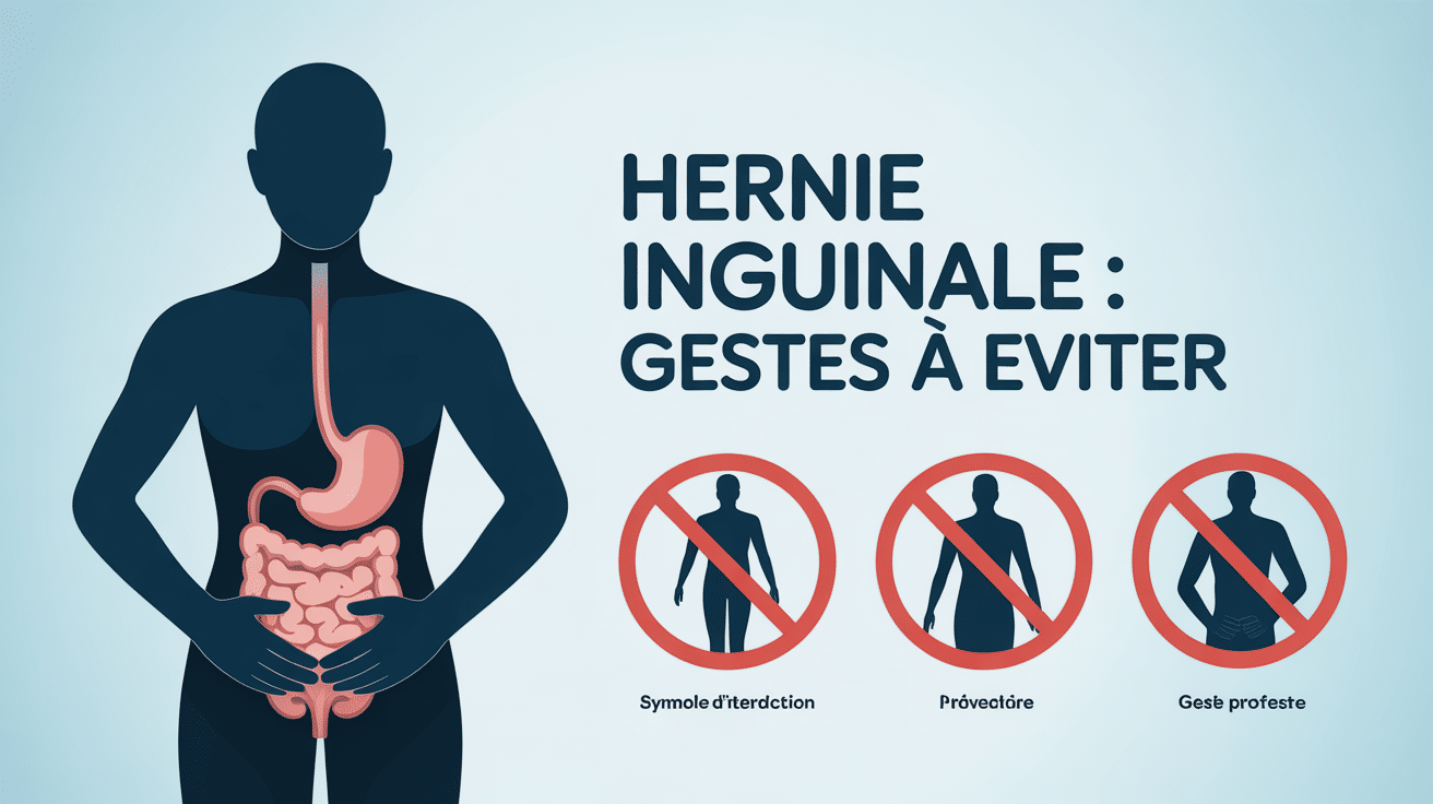 hernie inguinale mouvements à éviter prévention zone abdominale