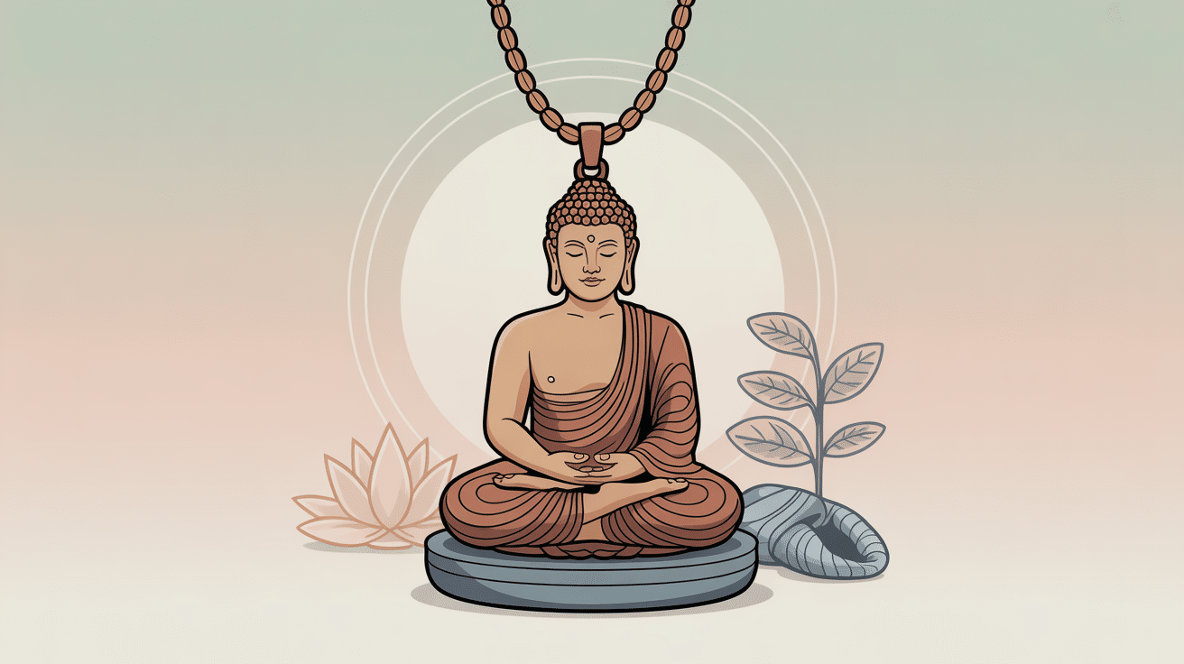 Illustration pendentif bouddha guide choix et significations