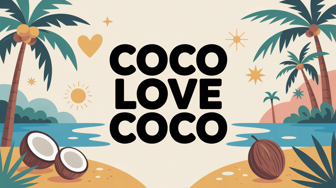 illustration coco love coco univers tropical lifestyle bien-être