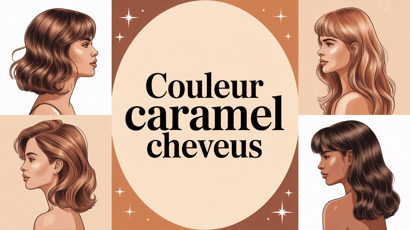 Nuances caramel couleur cheveux sur coupes modernes élégantes
