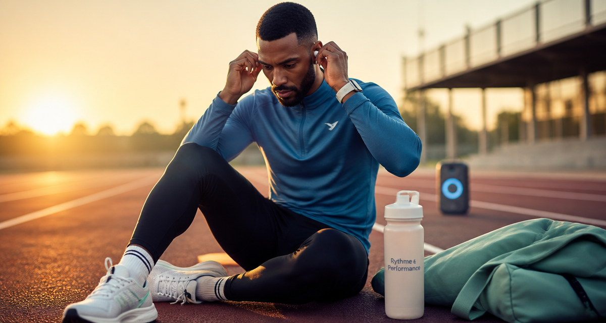musique sport motivation sportif écouteurs piste