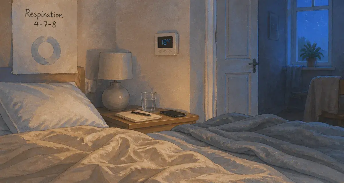 Comment trouver le sommeil rapidement : respiration 4-7-8 et chambre à 18°C