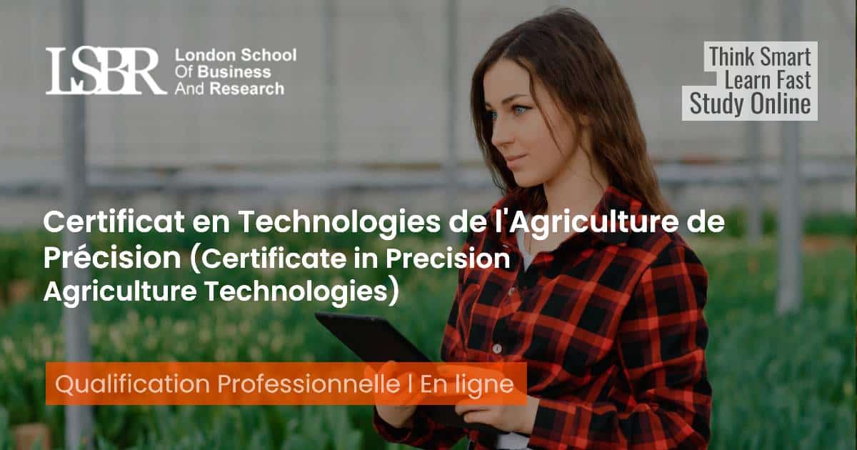 Certificat en Technologies de l'Agriculture de Précision (Certificate ...