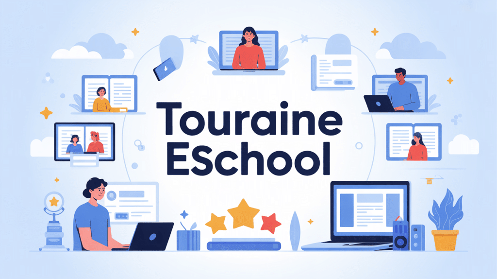 illustration formation à distance touraine eschool