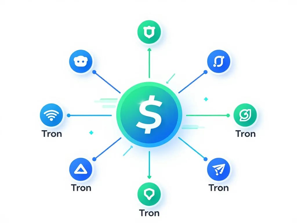 diagramme concept usdt trc20 réseau tron