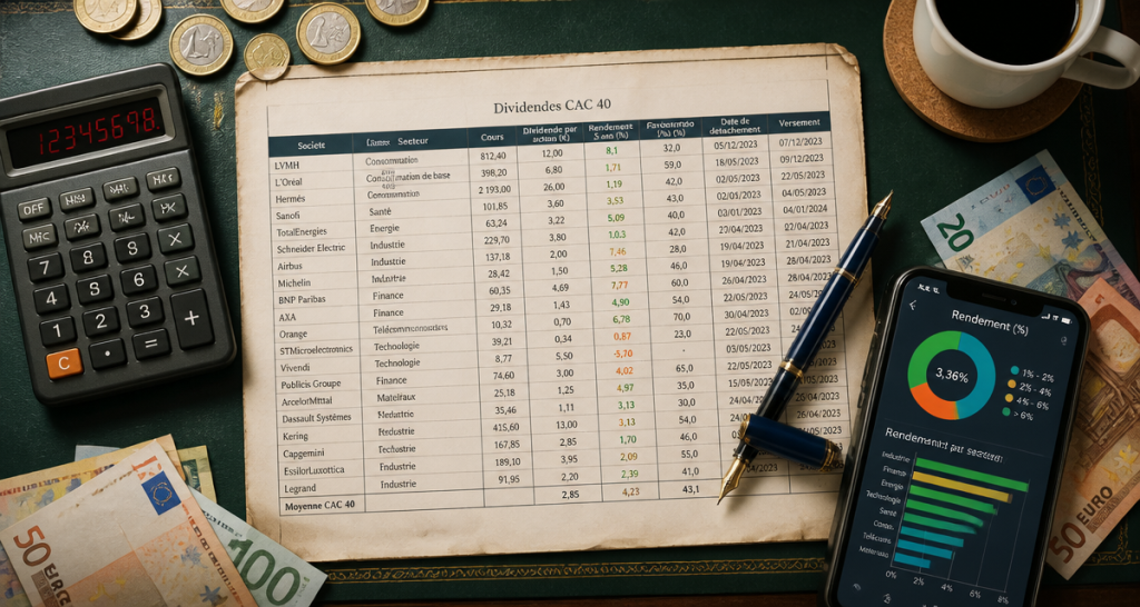 meilleur dividende cac 40 bureau financier
