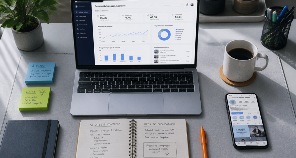 outils ia community management sur bureau